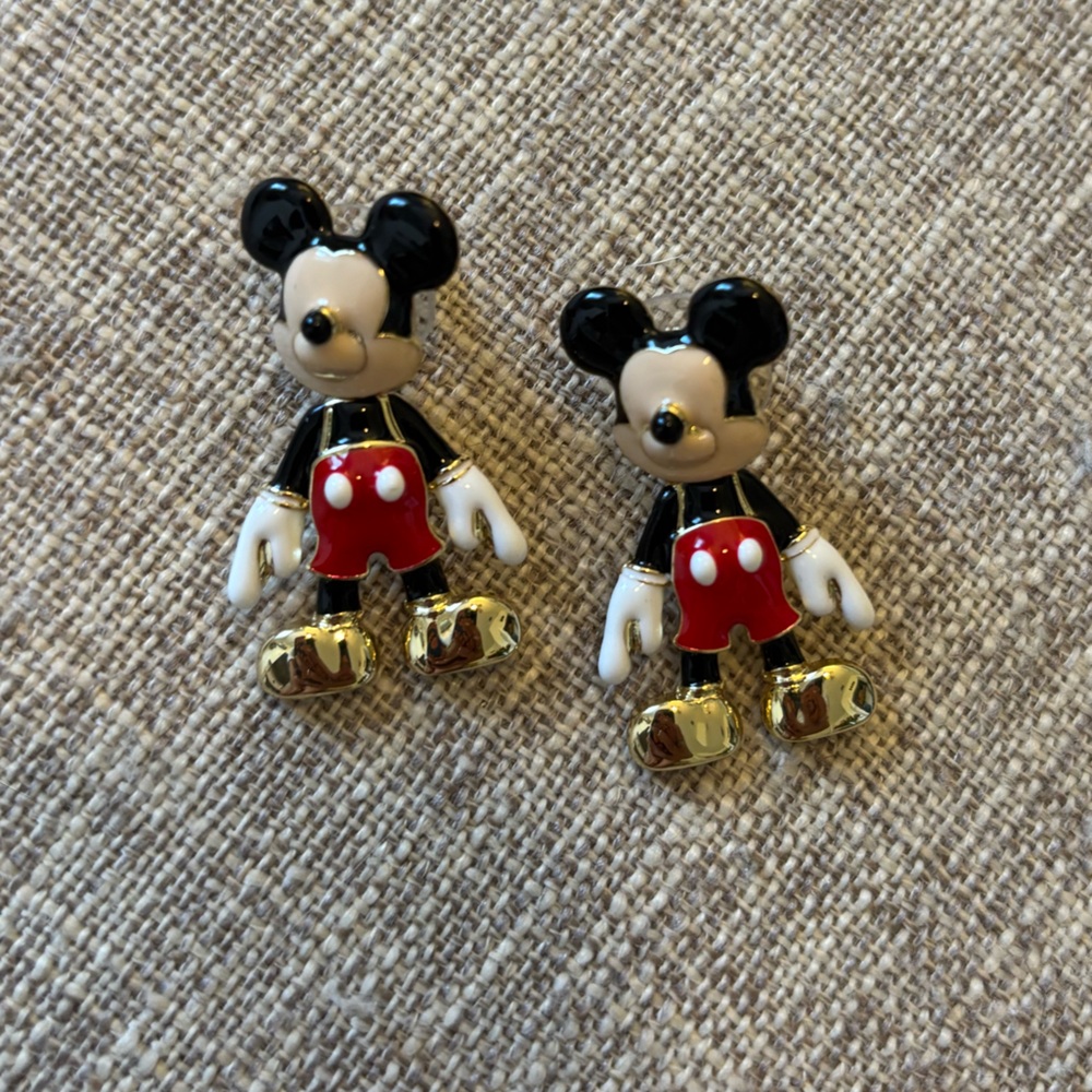 NWOT Baublebar Mickey Dangle Earrings